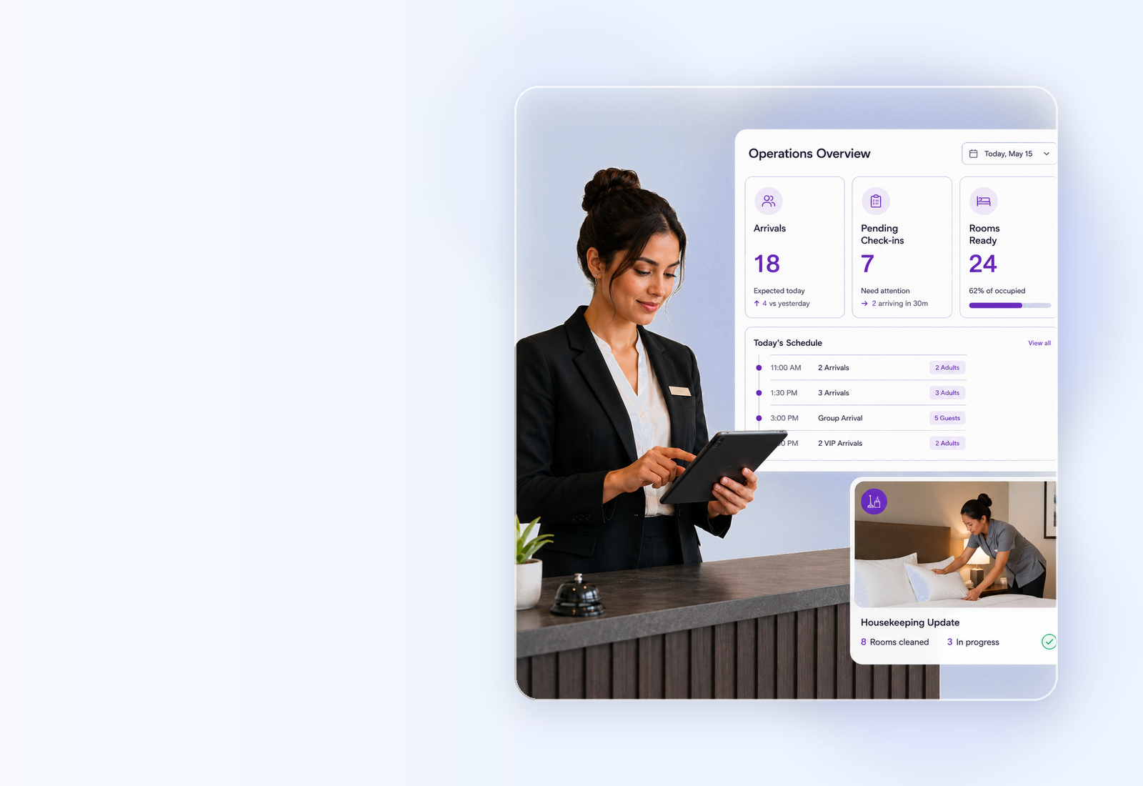 Check-in online con dashboard operativa e percorso pre-arrivo strutturato