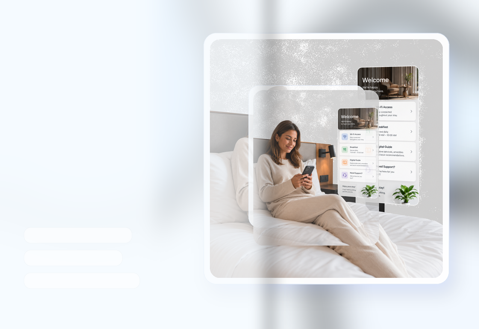 Guida digitale ospite con contenuti soggiorno e servizi